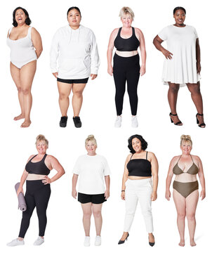 PNG Diverse women in casual attire on transparent background
