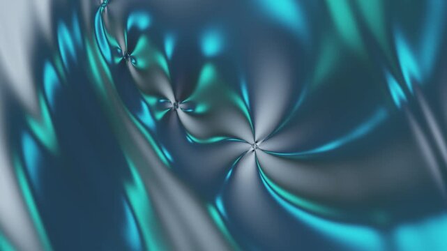 Blue and Silver Liquid Wave Motion Background Loop 4K