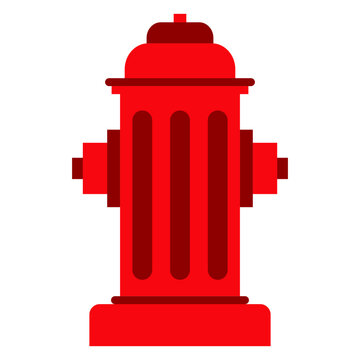 Icono con dibujo sencillo de una boca de incendios de colores
