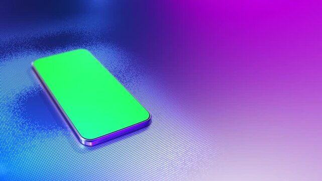 Mobile phone mockup features display technology background. web app interfaces, social media content, ecommerce promotions, digital marketing, device showcases, branding compositing projects.
