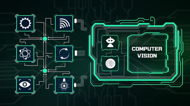 Optical sensor monitoring computer vision system analyzing visual target tracking, biometric eye scan and image recognition