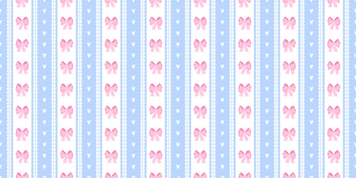 Heart plaid bow with argyle pink girly for pattern check diamond. Seamless vintage blue with checker stripe cute for repeat design coquette. Ballet princess print with pretty shape harlequin.