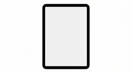 Fototapeta premium Tablet computer mockup vector illustration. Blank screen device isolated on white background