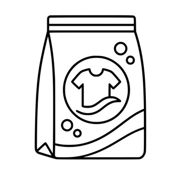 Laundry detergent flat outline in blackicon flat outline in black