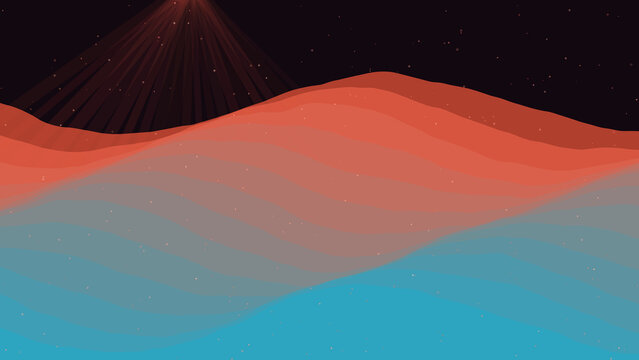 vector illustration of an abstract background with mountains
