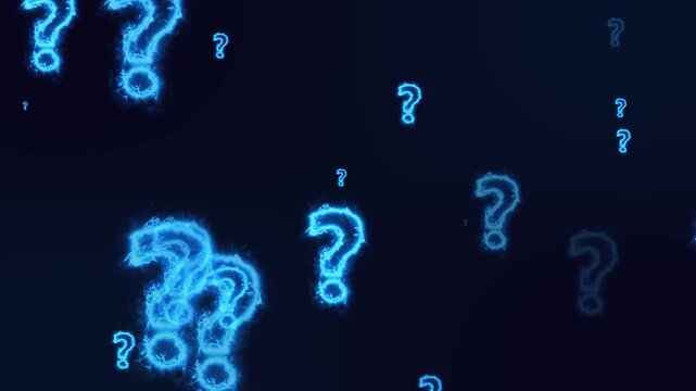 blue question mark