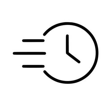 quick response icon flat outline in black