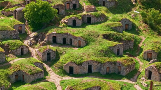 Palmenti Rock Cut Wine Cellars in Pietragalla, Basilicata, Italy