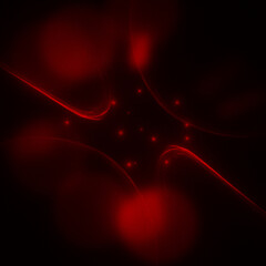 abstract red background with bubbles © Md