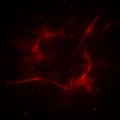 red smoke on black background © Md
