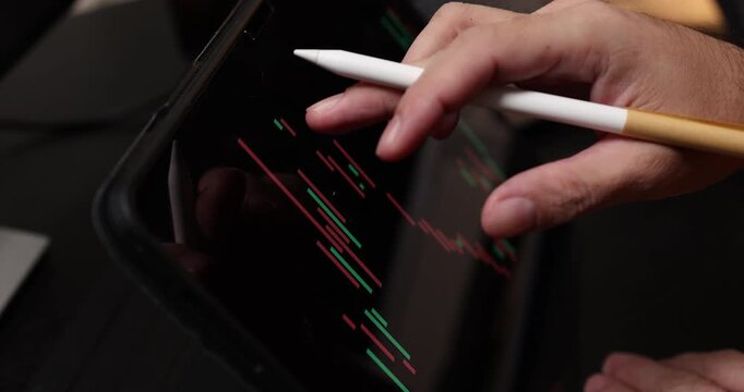 Financial market analysis concept showing price trends, investment planning and data-driven decision making for trading, portfolio management and modern digital finance.