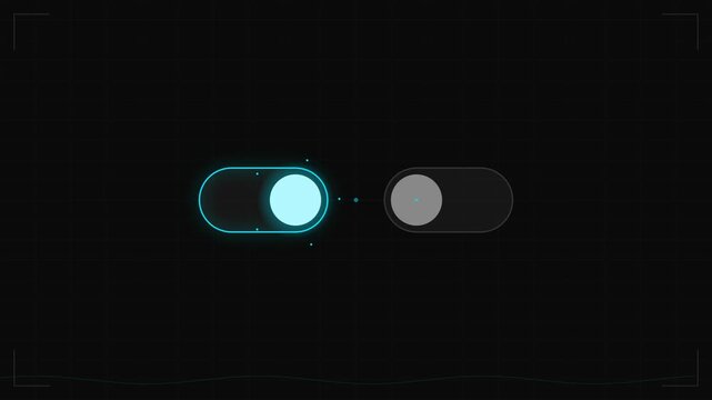 Minimalist Toggle Switch User Interface Animation
