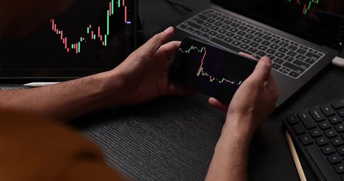 Financial market analysis concept showing price trends, investment planning and data-driven decision making for trading, portfolio management and modern digital finance.