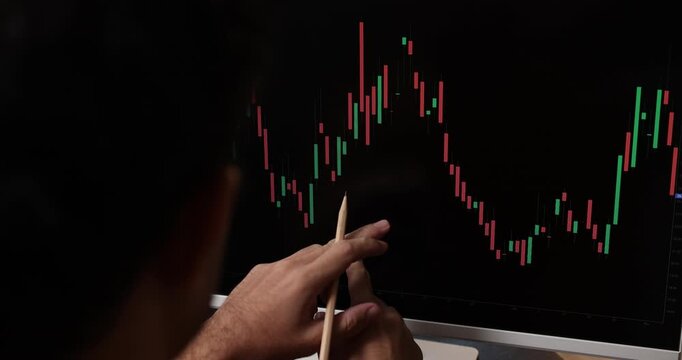 Financial market analysis concept showing price trends, investment planning and data-driven decision making for trading, portfolio management and modern digital finance.