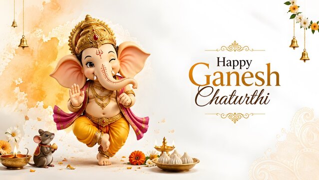 September 14 Ganesh Chaturthi Festival Celebration with Lord Ganesha and Festive Art Day