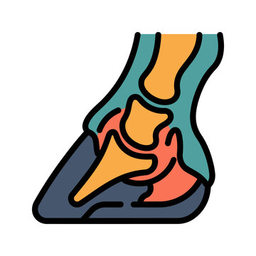 Horse Hoof Laminitis Equine X-Ray Icon for Large Animal Vet
