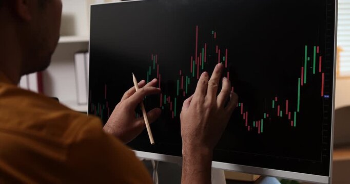 Financial market analysis concept showing price trends, investment planning and data-driven decision making for trading, portfolio management and modern digital finance.