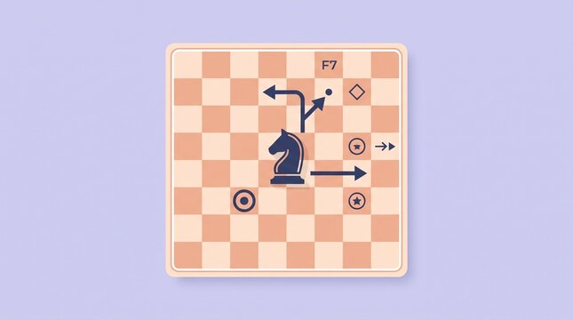 Chess Strategy Icon for Business Planning, Strategic Thinking, Competition, Decision Making and Leadership
