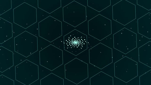 Luxury 3D Isometric Hex Vault Loop
