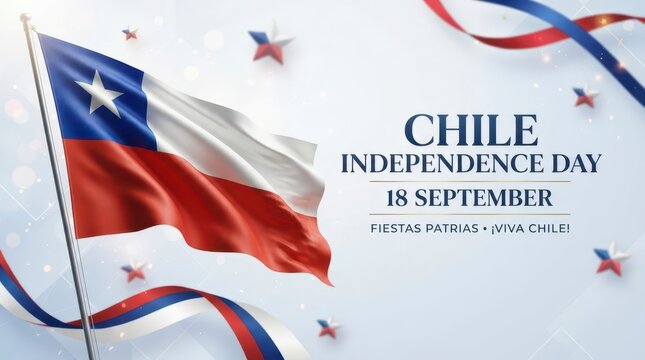 Chile Independence Day flag celebration banner