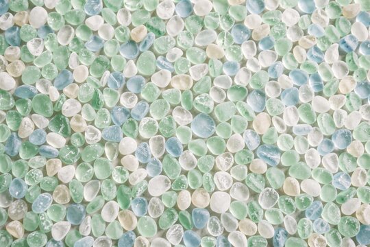 Eroded Sea Glass Abstract Mosaic
