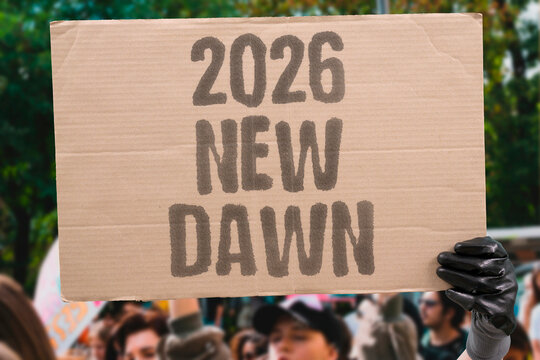 "2026 new dawn" Year of awakening and global transformation. NEW. DAWN. AWAKENING. TRANSFORMATION. 2026"