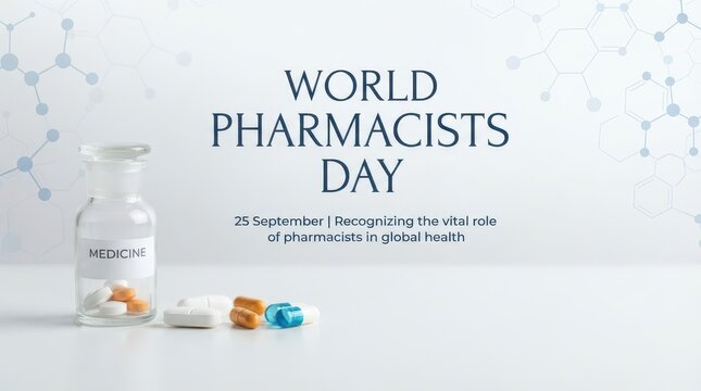 World Pharmacists Day celebration banner design