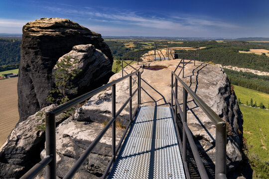 Lilienstein, Tafelberg, Elbsandsteingebirge, Nationalpark S&auml;chsische Schweiz, Sachsen, Deutschland, 27.08.2026 