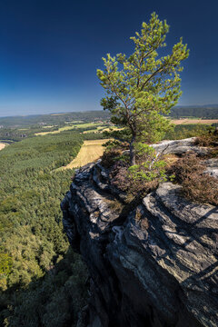 Lilienstein, Tafelberg, Elbsandsteingebirge, Nationalpark S&auml;chsische Schweiz, Sachsen, Deutschland, 27.08.2026 