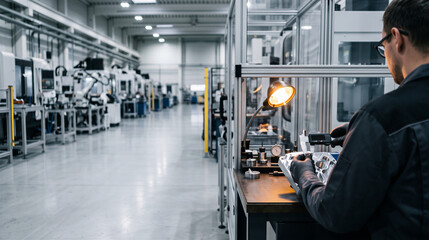 Obraz premium Quality Control and Precision Engineering in Automated Manufacturing