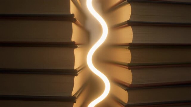 Book Stack Guiding Path Background