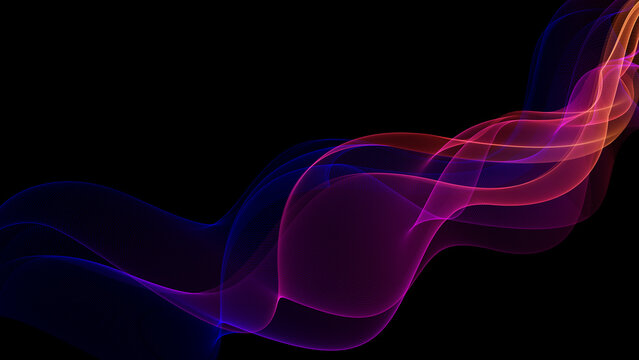 Abstract colorful lines & smoke efect  Backgrounds