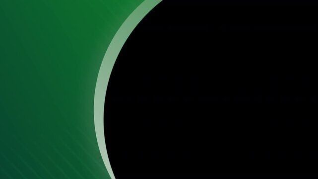 Colourful sports or news circular eye shaped border frame with textured block of colour with moving stripes for text or copy space and a large transparent curved area for placing images & video 4K