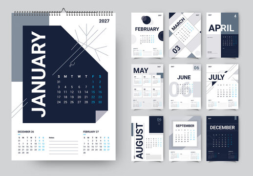 2027 Calendar Template Layout