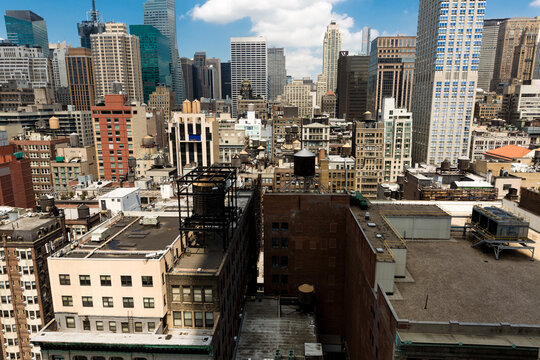 Rooftops and Skyscrapers of Manhattan New York City