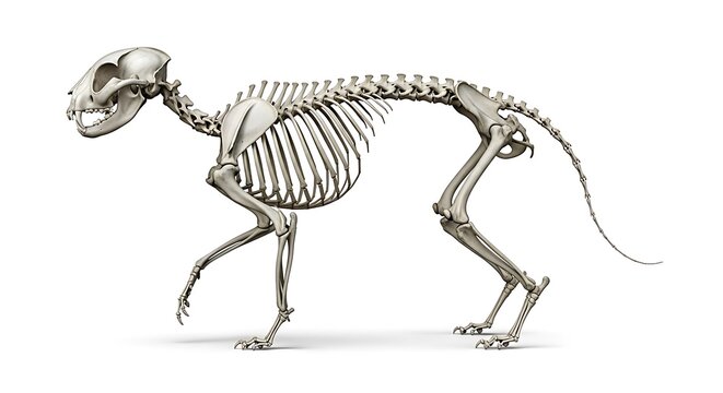 skeleton isolated on white
