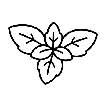 Basil icon, black glyph vector symbol for web and app interface design