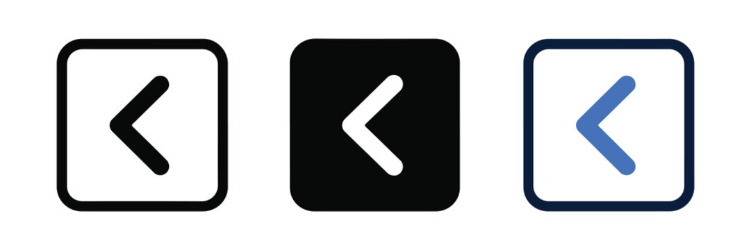 Caret Square Left Navigation Icon