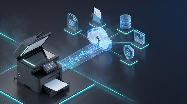 Cloud Printing Technology With Secure Data Upload and Digital Document Storage