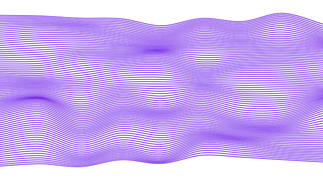 Trac&eacute;s harmonieux d'Ondes fluides en Mouvement dynamique