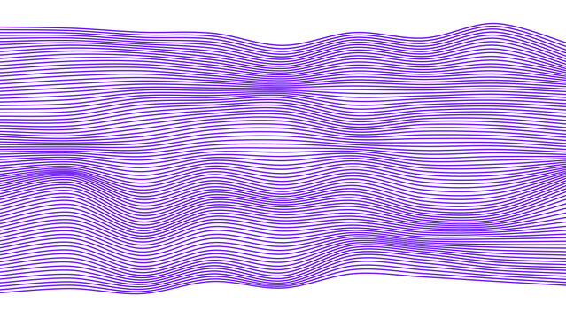 Trac&eacute;s harmonieux d'Ondes fluides en Mouvement dynamique