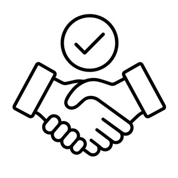 Commitment icon, black glyph vector symbol for web and app interface design