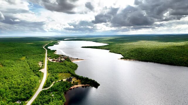 Kautokeino Landscape, Drone Footage, Norway