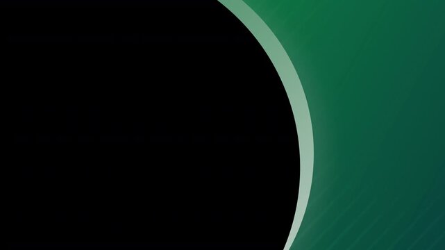 Colourful sports or news circular eye shaped border frame with textured block of colour with moving stripes for text or copy space and a large transparent curved area for placing images & video 4K