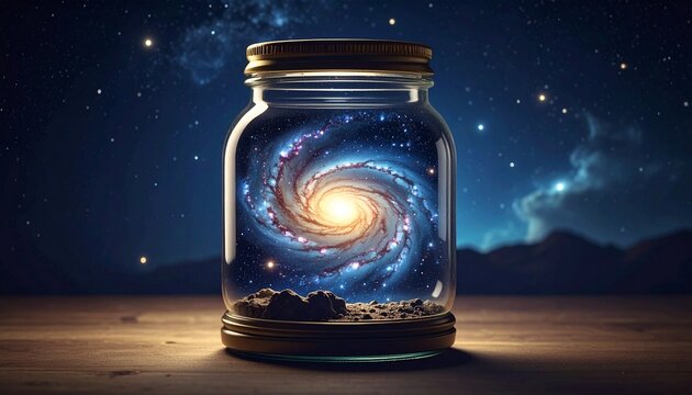 candle in the glass