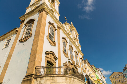 Colonial Baroque Church in Pelourinho Salvador Bahia Brazil