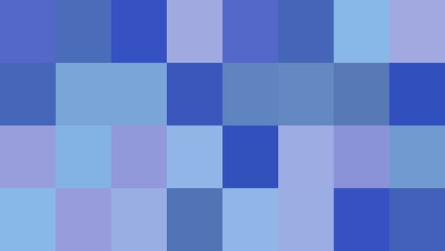abstract blue color palette with a grid of different shades of blue and periwinkle rectangles or squares