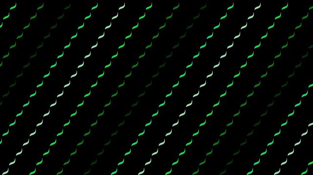 High-definition 1920x1080 15-second seamless abstract visual background featuring traditional indonesian batik parang motion with a vivid emeraldmatrix color aesthetic. Ideal for VJ loops
