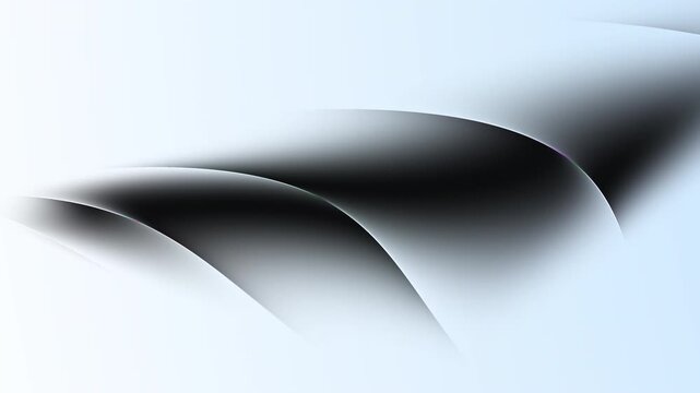 Minimal monochrome smooth curve on a light background, clean abstract motion for modern branding, editorial layouts and corporate design, seamless loop.