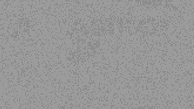 Abstract Gray Halftone Background with Black Crosses and Dots. Suitable for technology, digital design, presentations, websites, posters, motion graphics, and modern visual backgrounds.